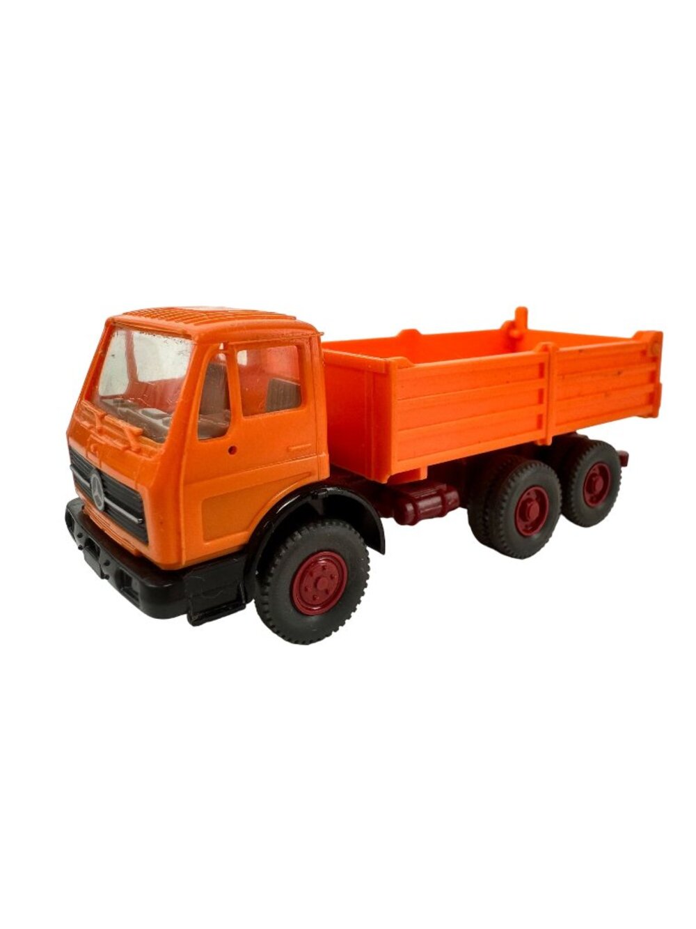 Wiking Mercedes Dump Truck Orange Plastic